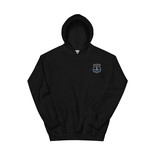 Crucifix Detroit Police Badge - Duty Hoodie