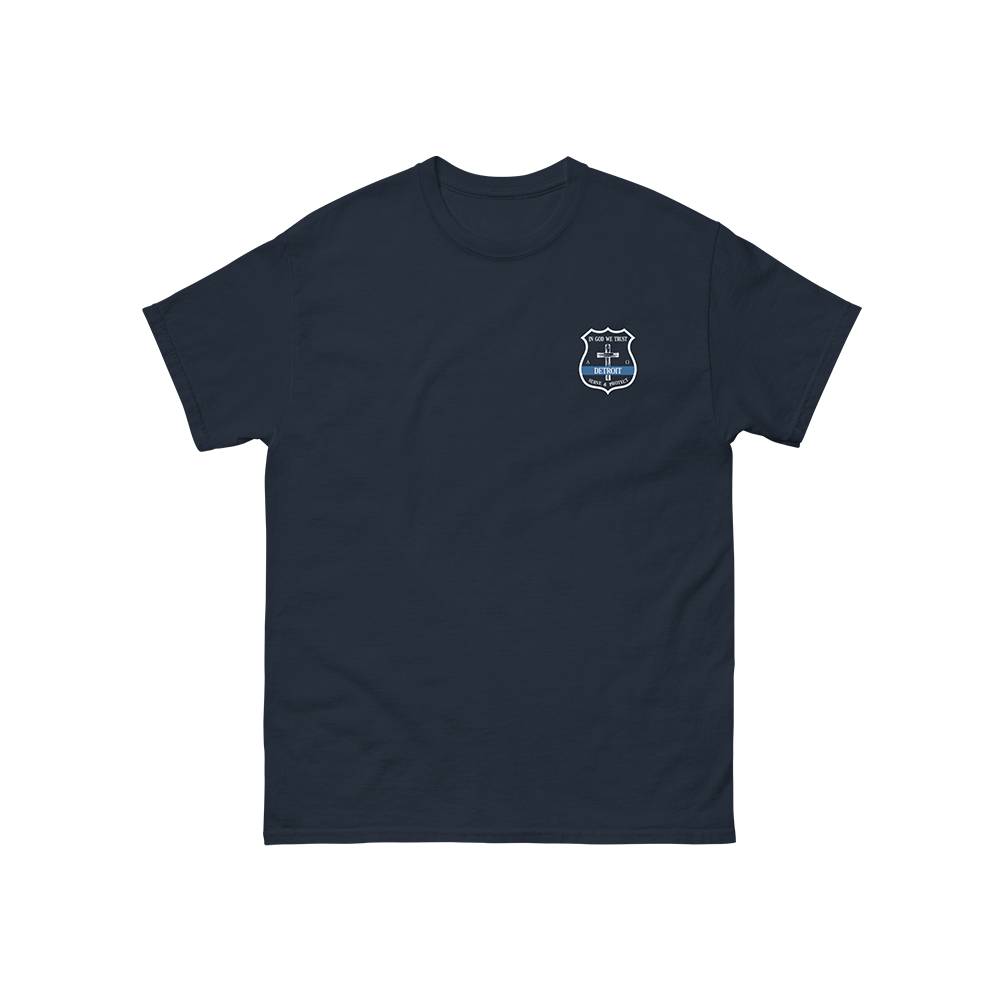 Cross Detroit Police Badge - Duty Tee