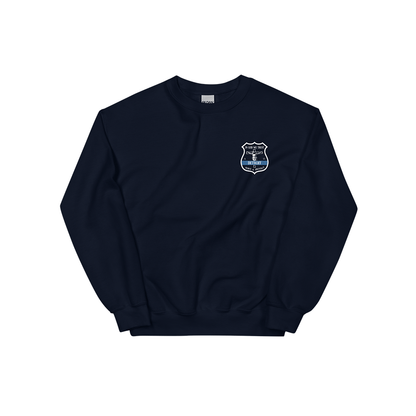 Crucifix Detroit Police Badge - Duty Crewneck Sweatshirt