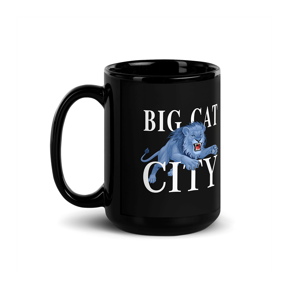 "Big Cat City" Lion Jump - Ceramic Mug