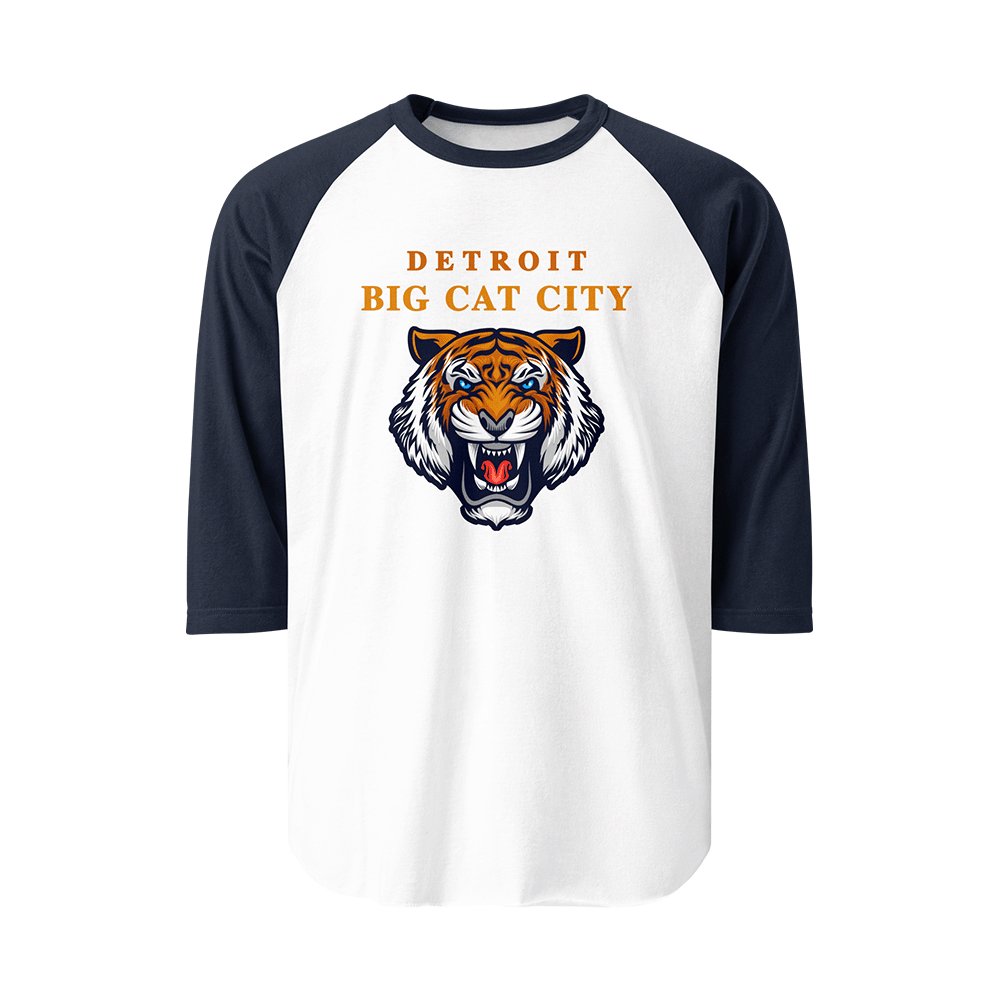 Tiger Roar "Big Cat City" - 3/4 Sleeve Raglan Shirt