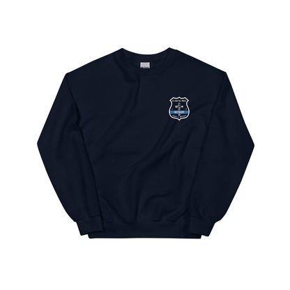 Cross Detroit Police Badge - Duty Crewneck Sweatshirt