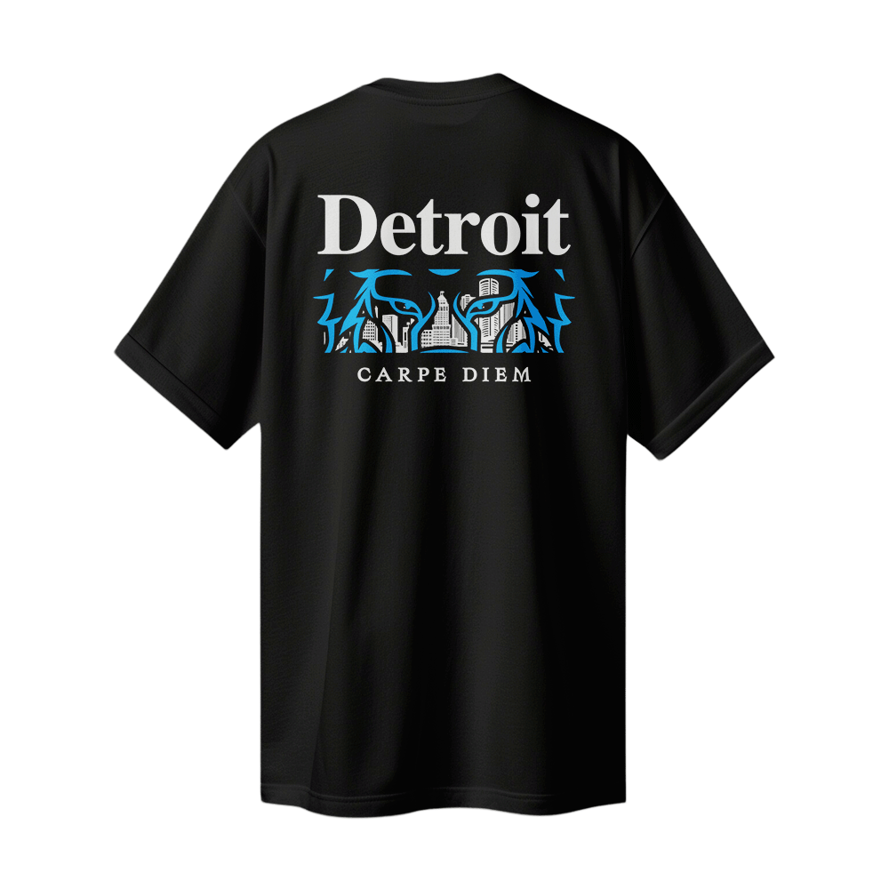 "Carpe Diem" Detroit Lion Skyline