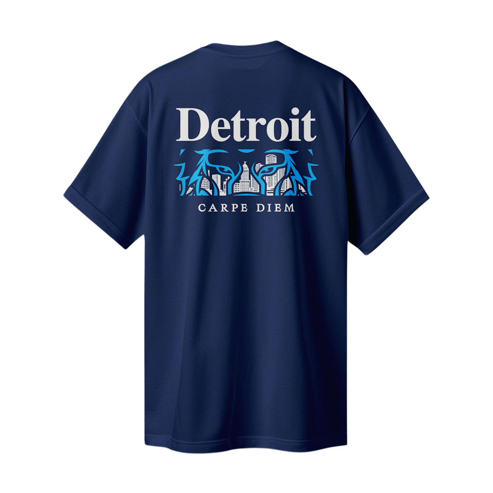 "Carpe Diem" Detroit Lion Skyline