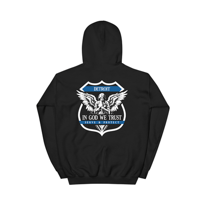 St. Michael "Serve & Protect" / "In God We Trust" Badge - Hoodie