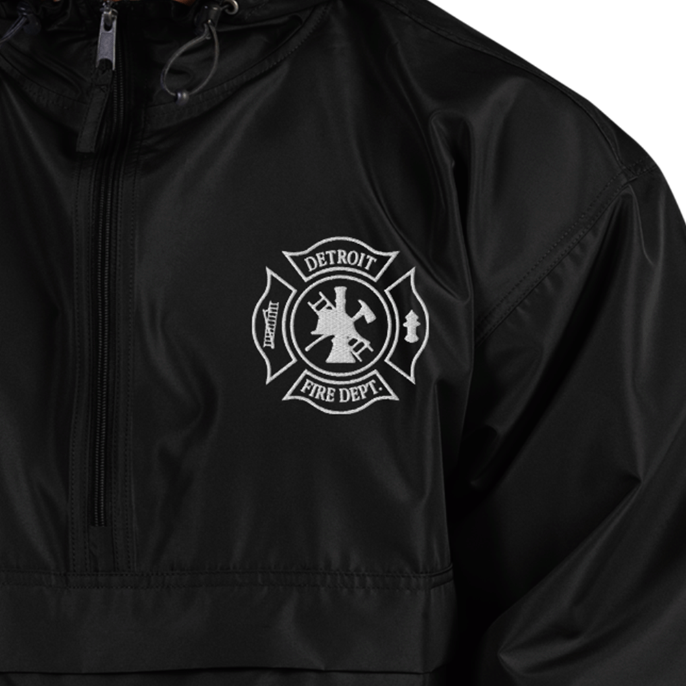 Detroit Fire Maltese Cross - Packable Champion Jacket